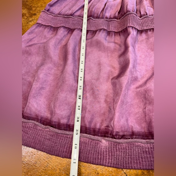 Anthropologie E by Eloise silk and sweater babydoll tank dress in mauve medium - Picture 7 of 11